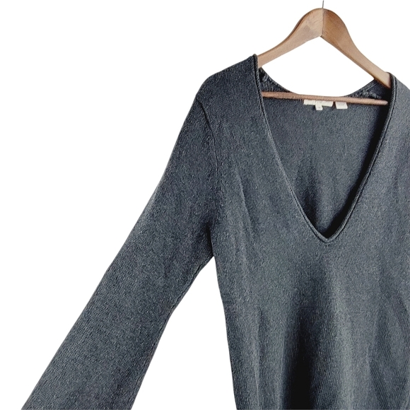 Pria Gray oversized V neck sweater size M - Picture 4 of 9